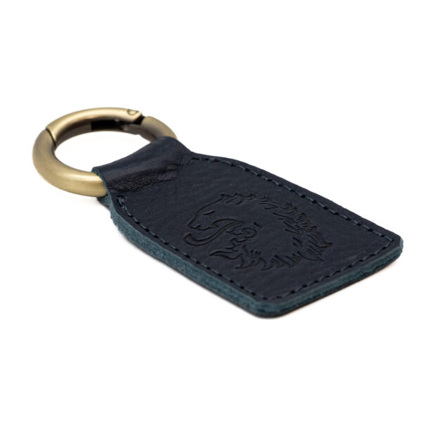 Brelok skórzany z tłoczonym logo